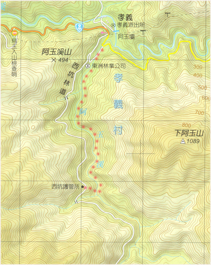 阿玉溪地圖