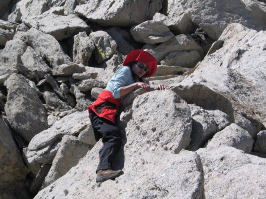 Little Red Hat on ridge