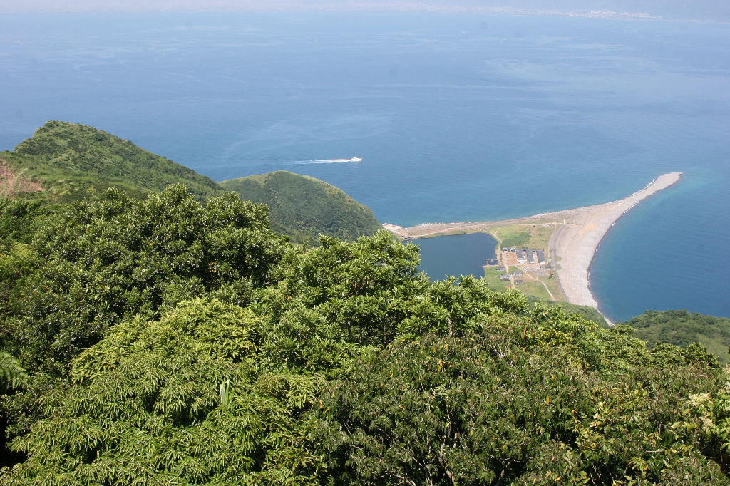 頂上俯瞰龜尾及龜尾湖