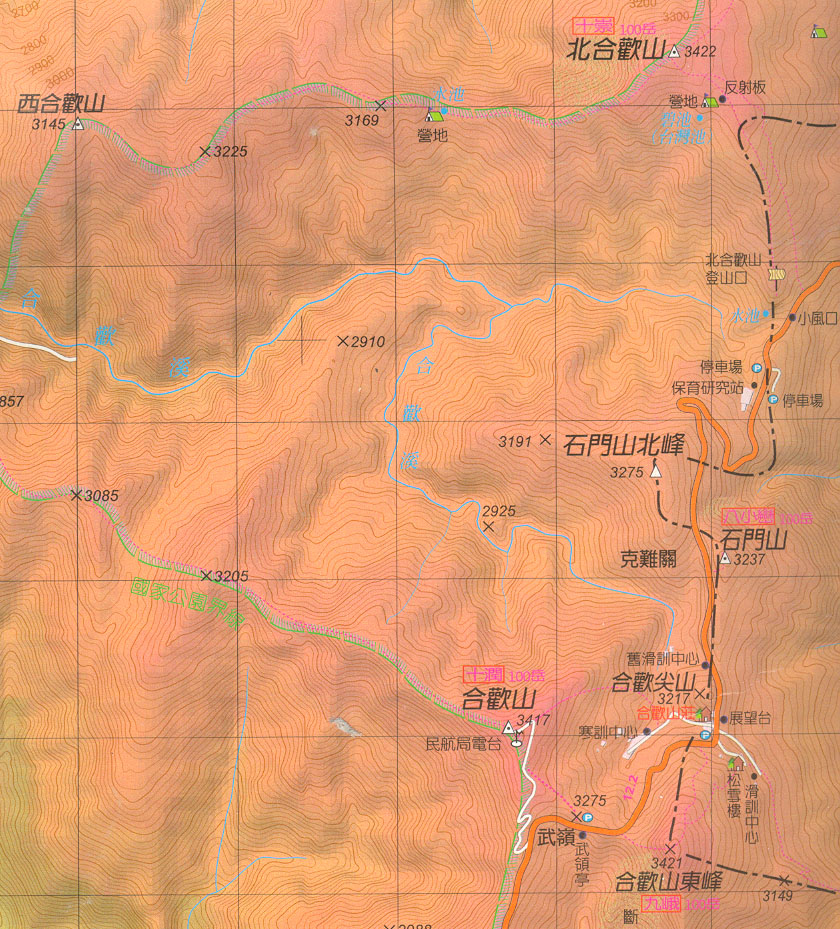 合歡溪地圖.