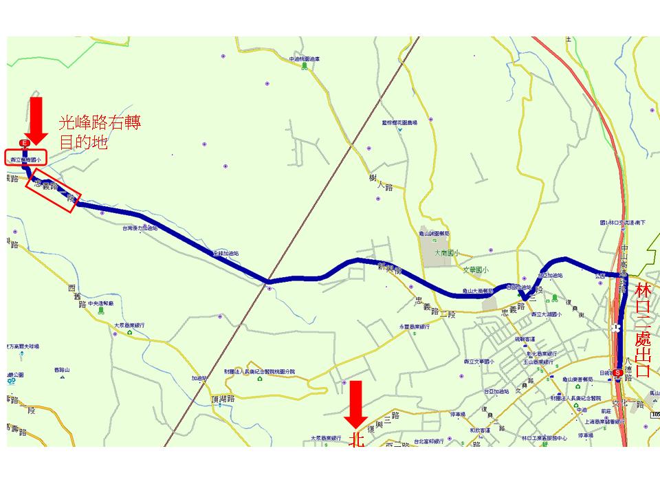 楓樹國小開車說明