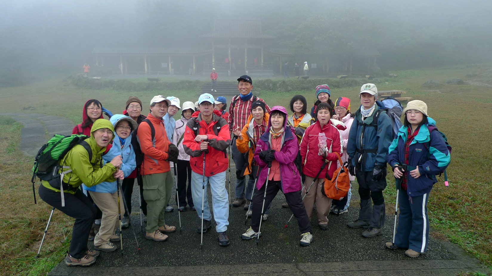 七星公園，身在雲霧飄渺中