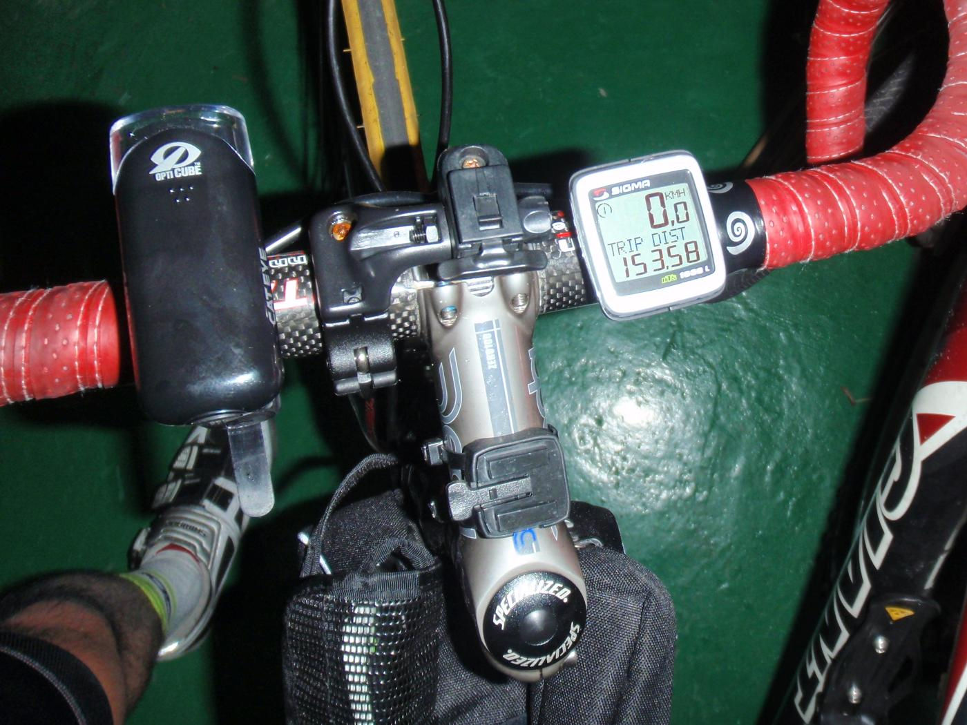 8:30 回到家中, 里程表破150km! 活動成功! ^^
