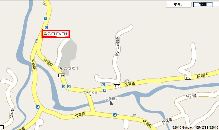 101與竹崙路口 7-11