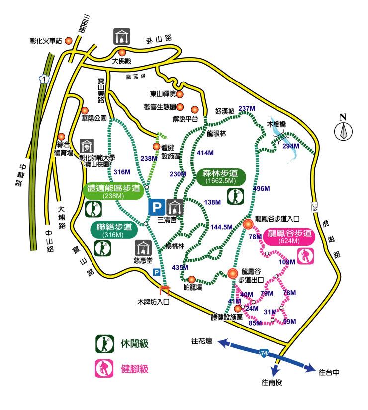 桃源里步道簡圖