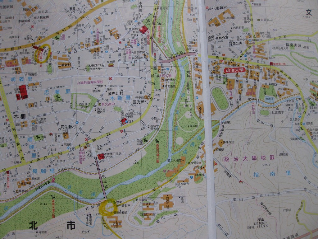 政大附近地圖