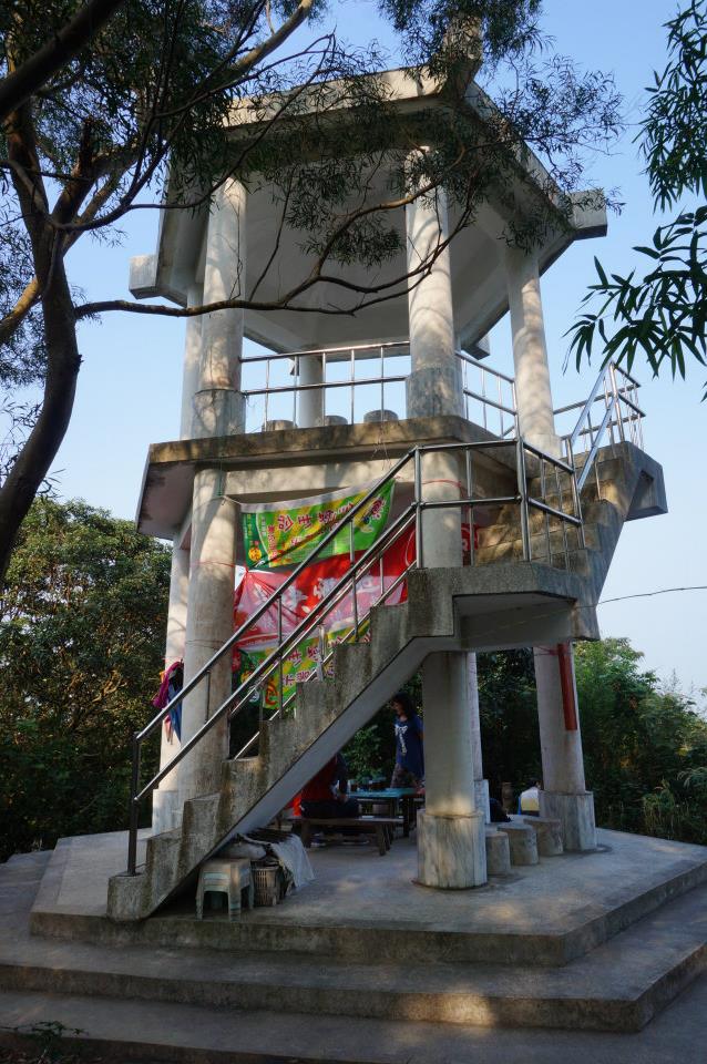 可眺望荖濃溪與濁口溪的集義亭 展望極佳