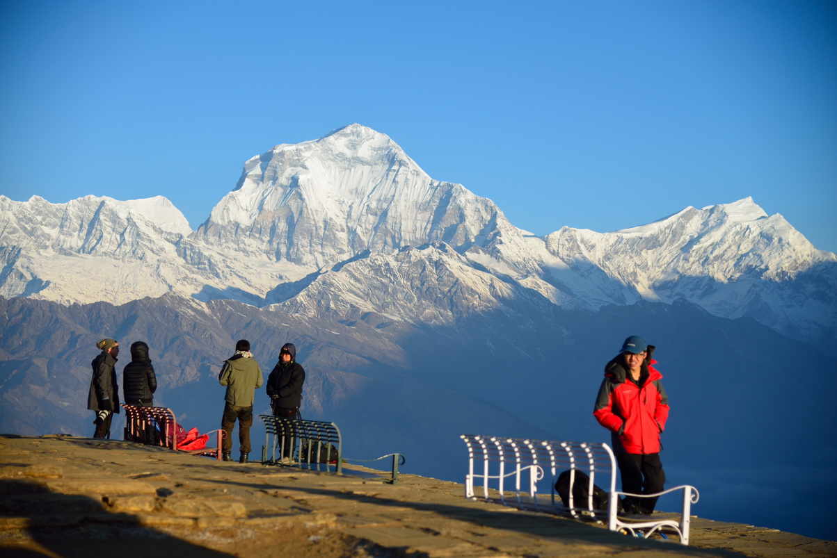 Poon Hill 也是眺望世界第七高峰-道拉吉里峰(8167M)的好地方