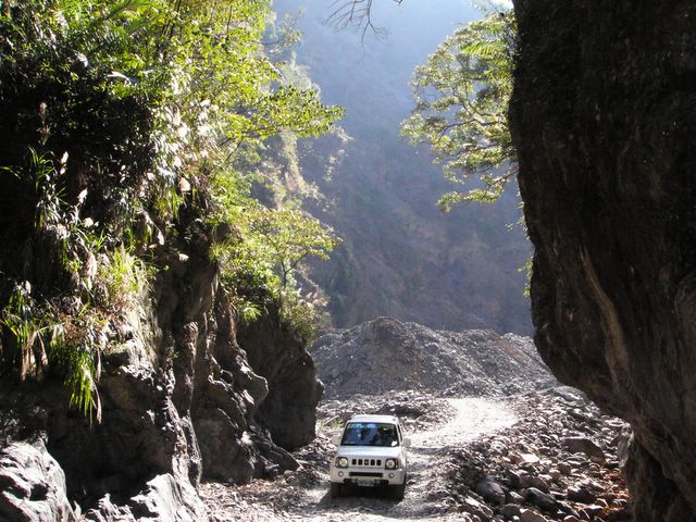 Jimny at wild in central Taiwan mountain
