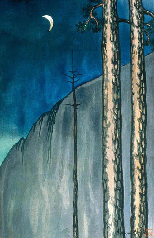 幽山冷月 - 1930版畫