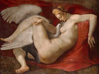 附圖三：麗妲與天鵝, copy from Michelangelo