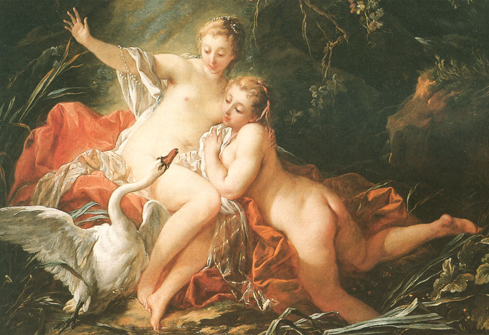 附圖七：麗妲與天鵝, by Francois Boucher (1703-1770)
