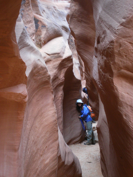 鐵線隘一景︰ Wire Pass Narrows, BLM Arizona。