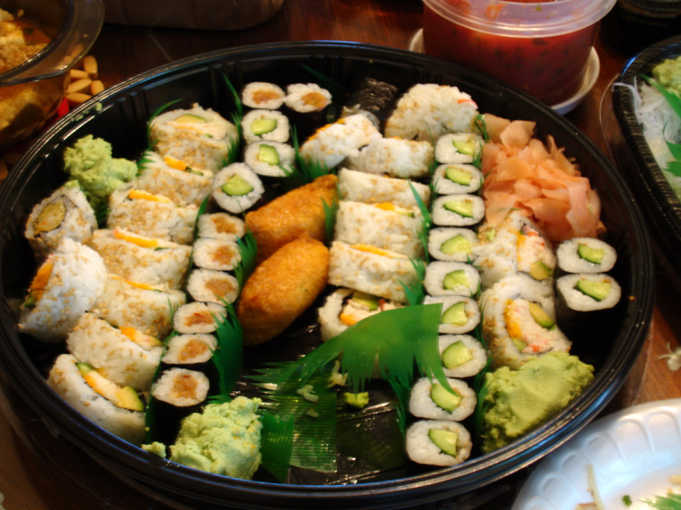 俐雅特別請日本師傅製作的壽司（生魚片在旁邊沒拍到 ：P）