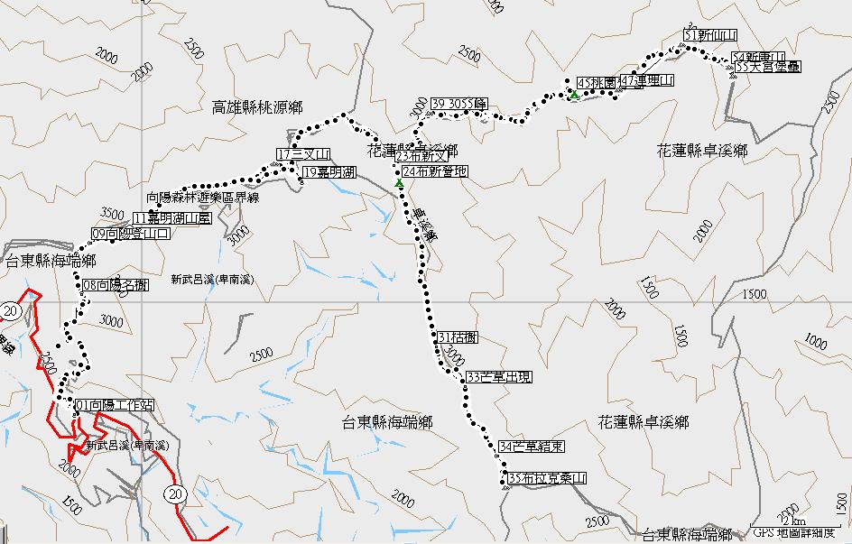 960322新康山航跡圖