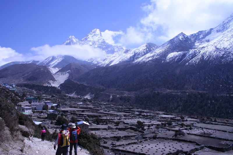 Ama Dablam下，寂靜的Pangboche