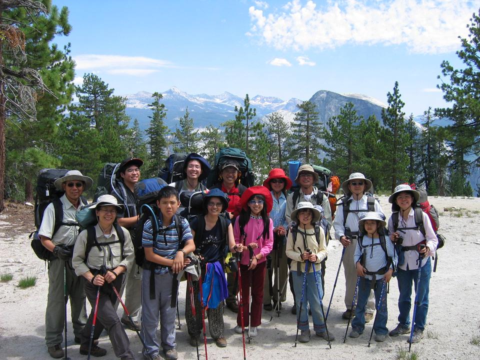 Pre Reunion back country hiking team D