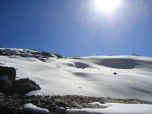 one of awe-inspiring views / on the Chola Glacier / 05 27