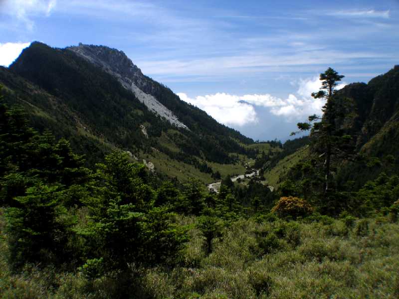 D6_從陶塞山屋遺址處, 下望大濁南上源谷地
