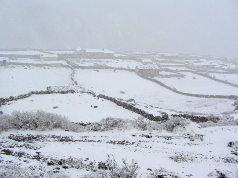Snow at Dingboche