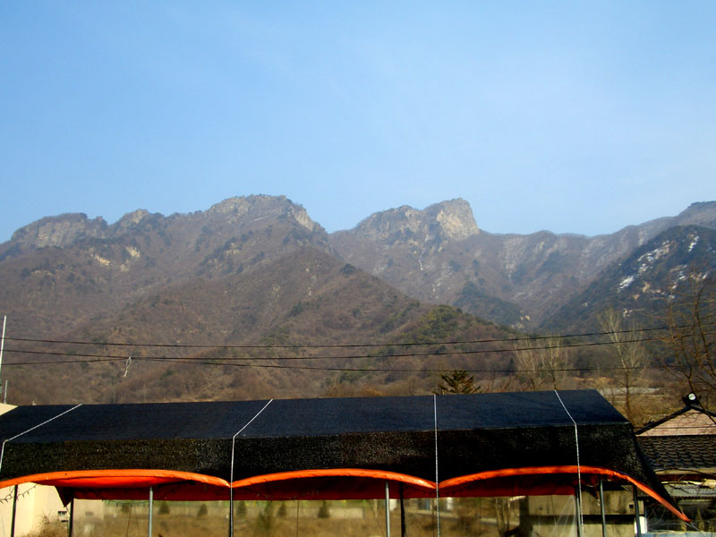 月岳山, 僅次於雪嶽山的冰瀑集中區.