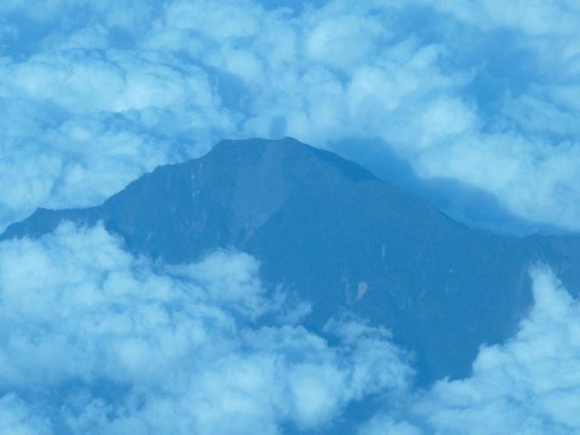 飛機看台灣的山