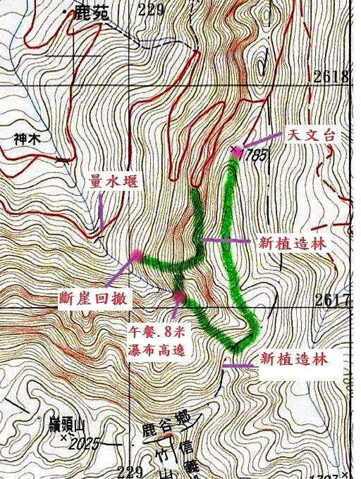 溪頭搜尋路線圖