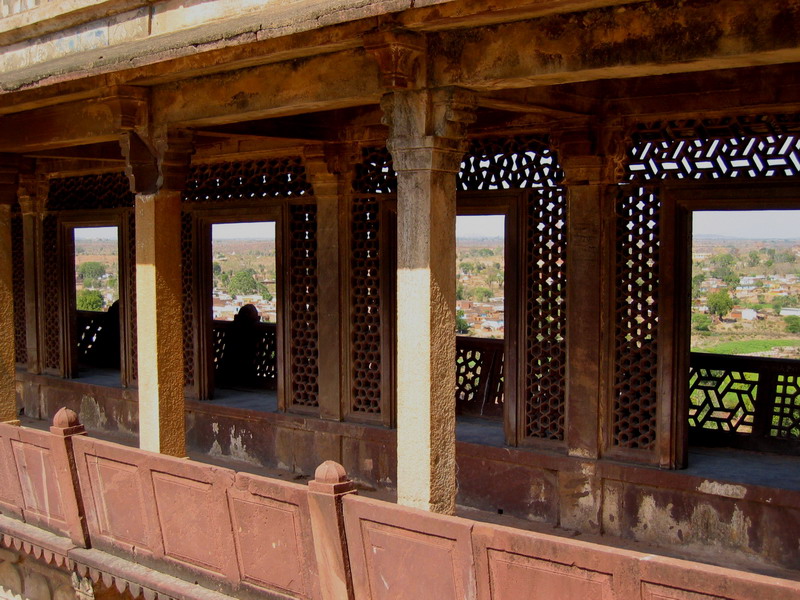 美麗窗戶in Orchha