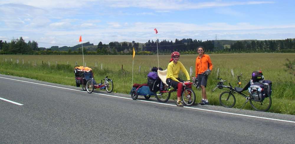 Other recumbent cyclists, from Australia and Fuji