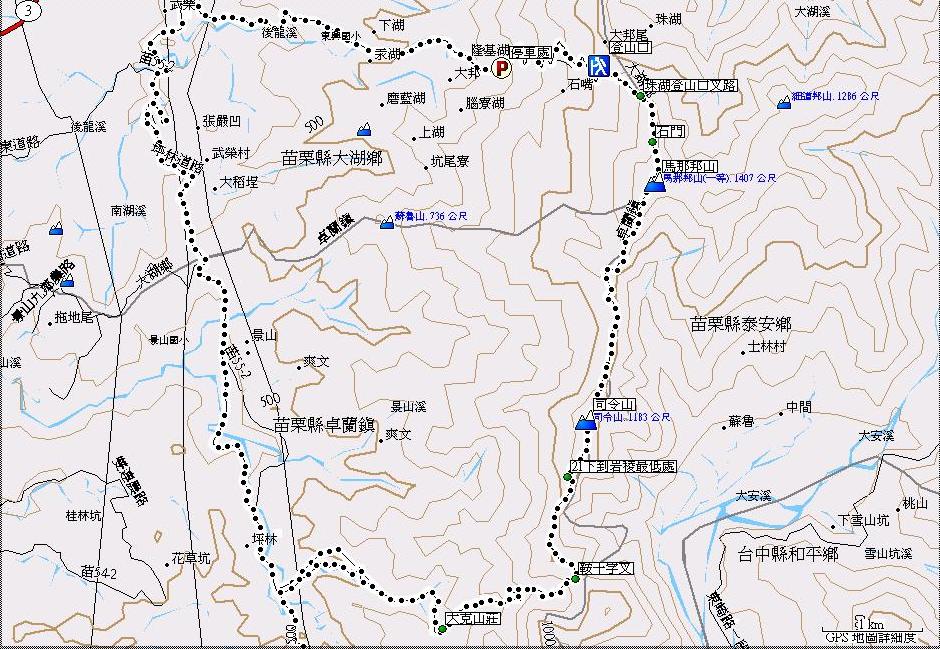 991225馬那邦山航跡圖