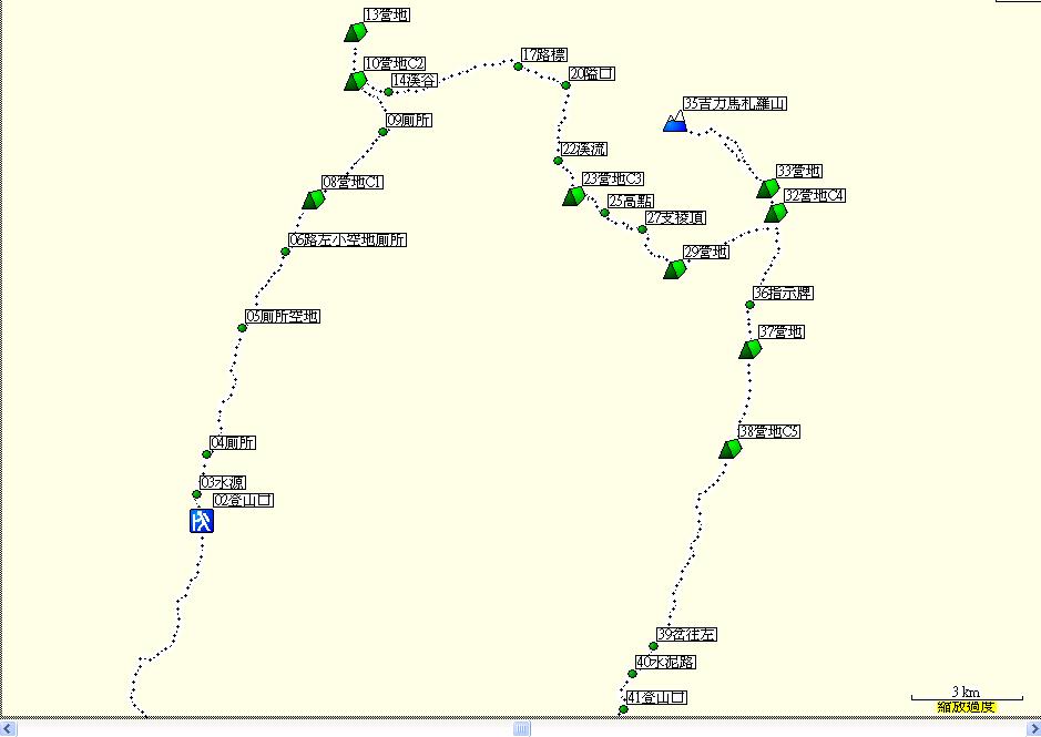 1000714吉力馬札羅航跡圖