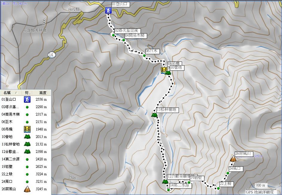 1010323屏風山航跡圖