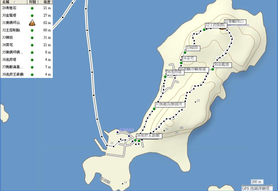 1070526東嶼坪嶼航跡圖